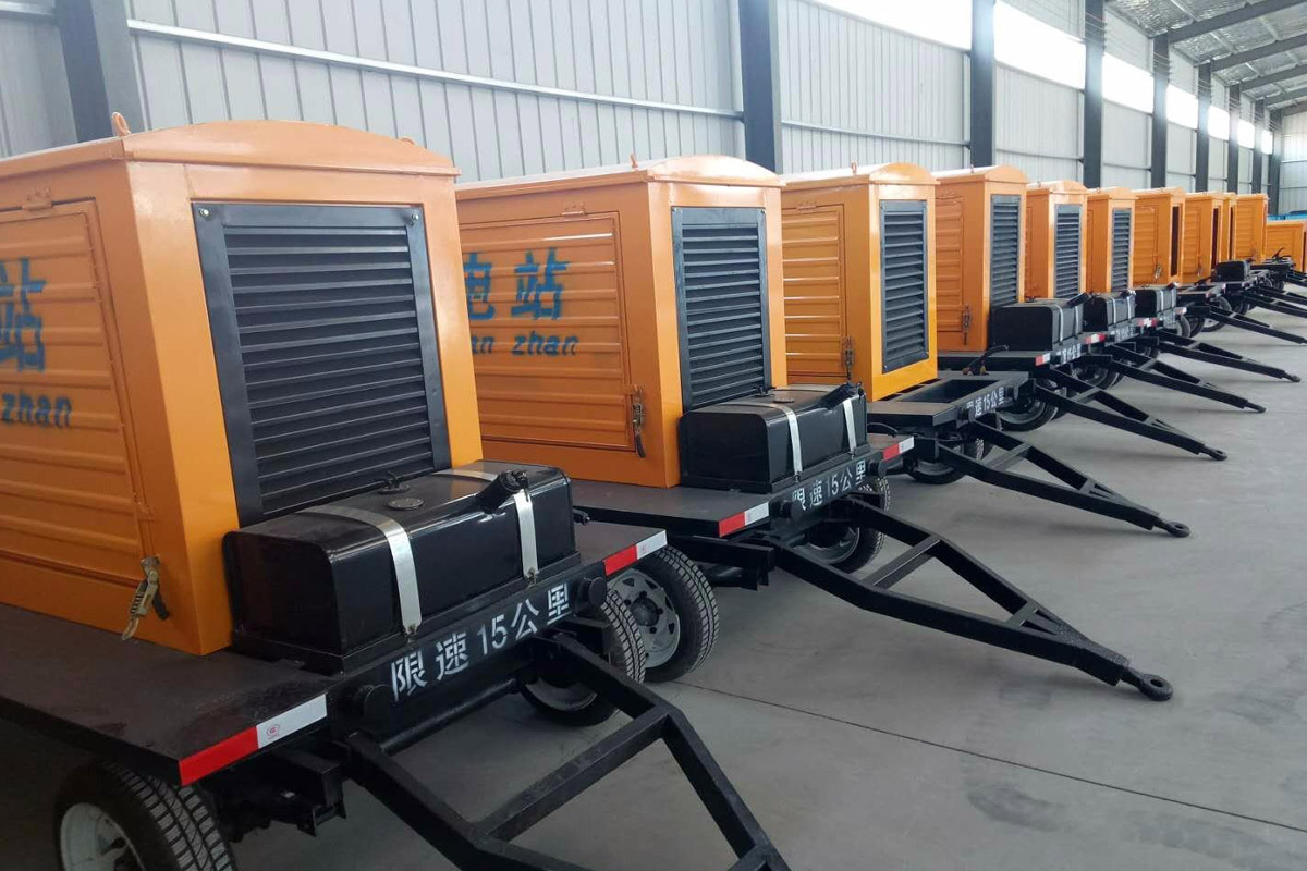西丰发电机租赁施工现场